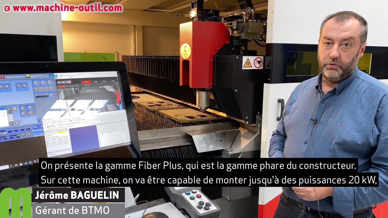 Machine de découpe laser avec une source de 15 kW Cutlite Penta Fiber Plus