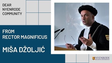 Message to alumni from Rector Magnificus Miša Džoljić