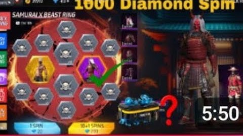 SAMURAI X BEAST RING EVENT FREE FIRE ZOMBIE SAMURAI BUNDLE RETUR..