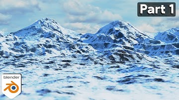 Realistic Snowy Mountains 🏔️ Part 1 (Blender Tutorial)