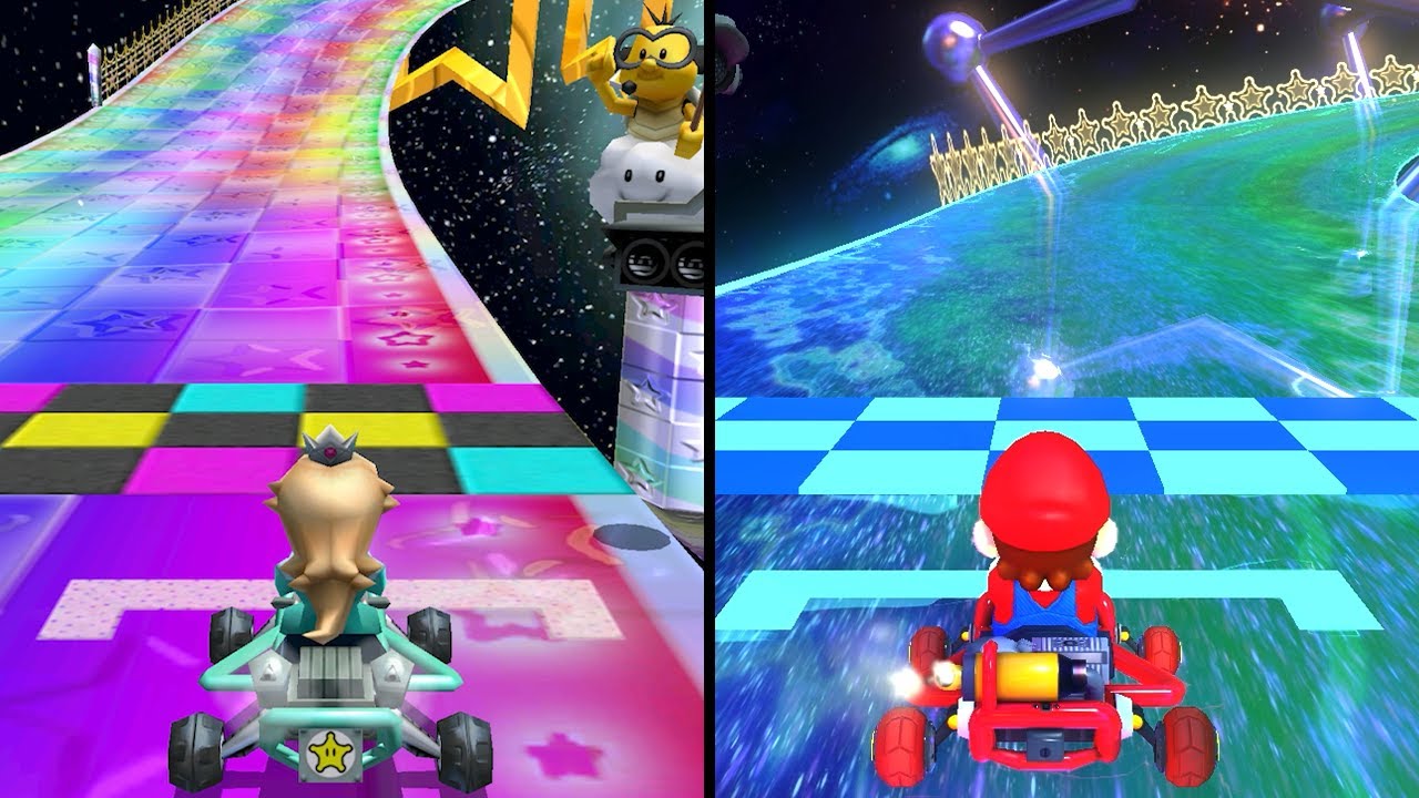 3DS Rainbow Road in Mario Kart (20112022) YouTube