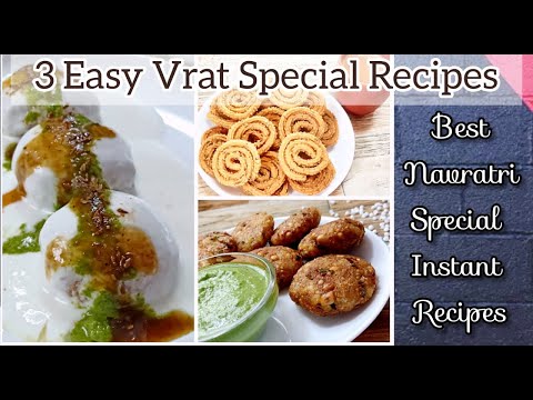 3 Easy Vrat Recipes - Dahi Vada, Sama Rice Chakli and Sabudana Vada