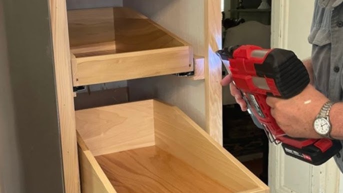 How to Make Pull-Out Shelves for Kitchen Cabinets • Ron Hazelton