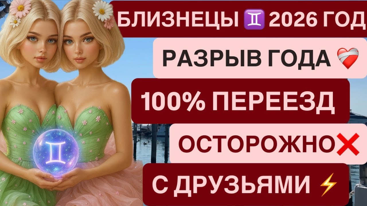 БЛИЗНЕЦЫ 2026 ГОД ♊️ Гороскоп на 2026 год для близнецов финасны, карьера, успех,переезд