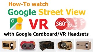 How-To watch Google Street View in VR 360 degrees with Google Cardboard or VR headset. screenshot 1