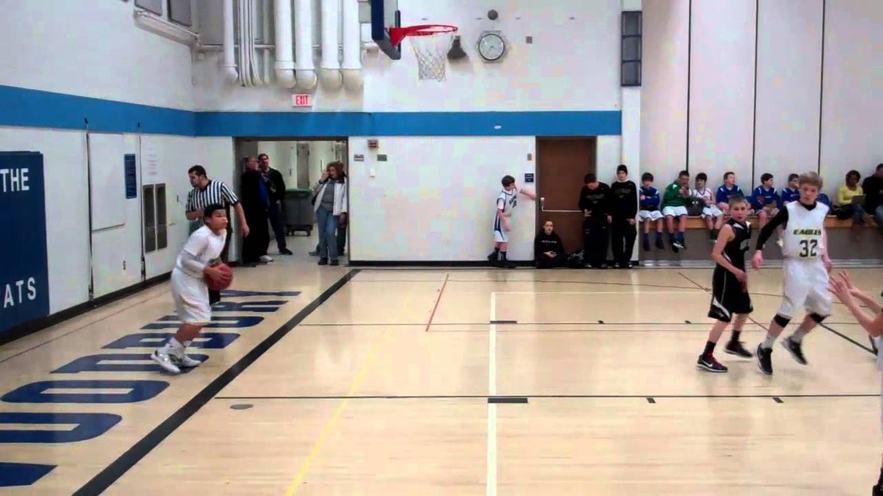 TJ and Brandon make great passes and Jay gets a basket