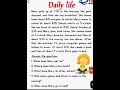Comprehension Worksheet Practice | Reading Comprehension for Kids | English Learning Worksheet