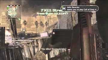 Cod4 20 man killfeed with hilarious reaction