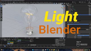 Filament light design in blender