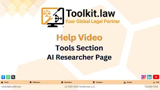 How to Use Toolkit.law’s AI Researcher: The All-in-One AI Workspace for Legal Research