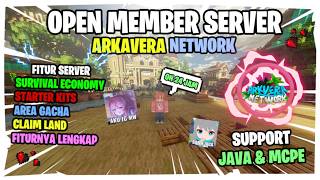SERVER INI UDAH SUPPORT JAVA & MCPE: ARKAVERA NETWORK, BISA CLAIM LAND CUY, ON 24 JAM, BURUAN JOIN