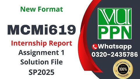 MCMI619 Assignment 1 solution IRL internship report mcmi619 2025 #mcmi619 #internship
