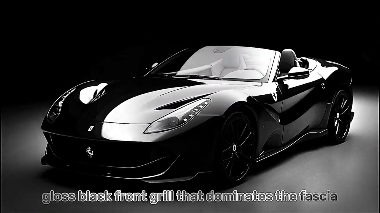 All-New Ferrari 12Cilindri Spider 2025 | Full Review, Engine Sound & Design | AutoRealm |BLACK WHITE