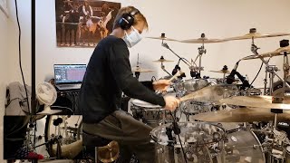 Wearing 10 Face Masks while playing a brutal metal Drum Solo to prove they don't suffocate you