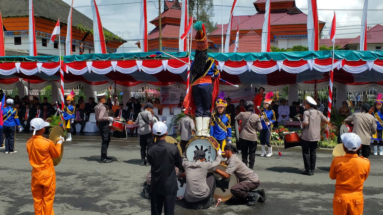 Display Marching Band SMP Kemala Bayangkari 2 kabanjahe 2023 - HUT RI 78