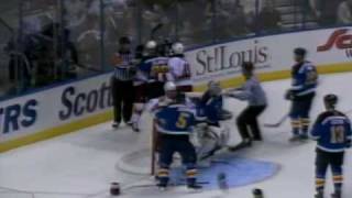Owen Nolan vs Barret Jackman Nov 25, 2006
