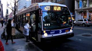 MaBSTOA Bus: NovaBus LFSA #5837 on the M23 at 6th Avenue / 23rd Street