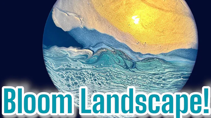 #278 How To Do A Bloom Lanscape! So Beautiful! Bloom Technique/ Pour Painting
