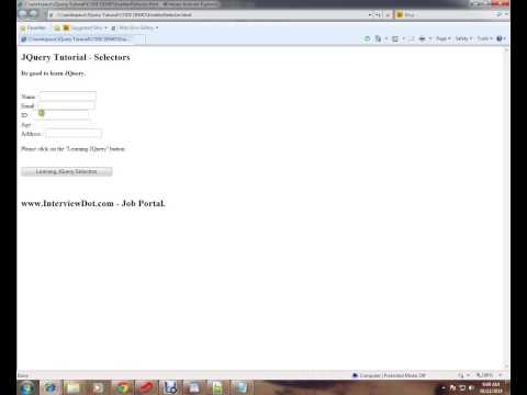 JQUERY ENABLED SELECTORS DEMO