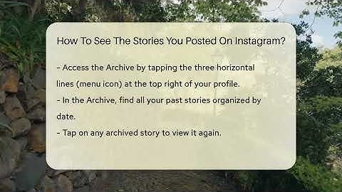 How To See The Stories You Posted On Instagram? - Everyday-Networking