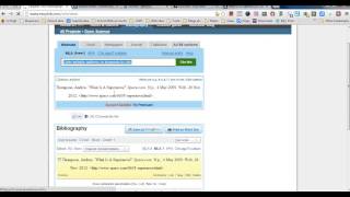Using EasyBib to Create Citations
