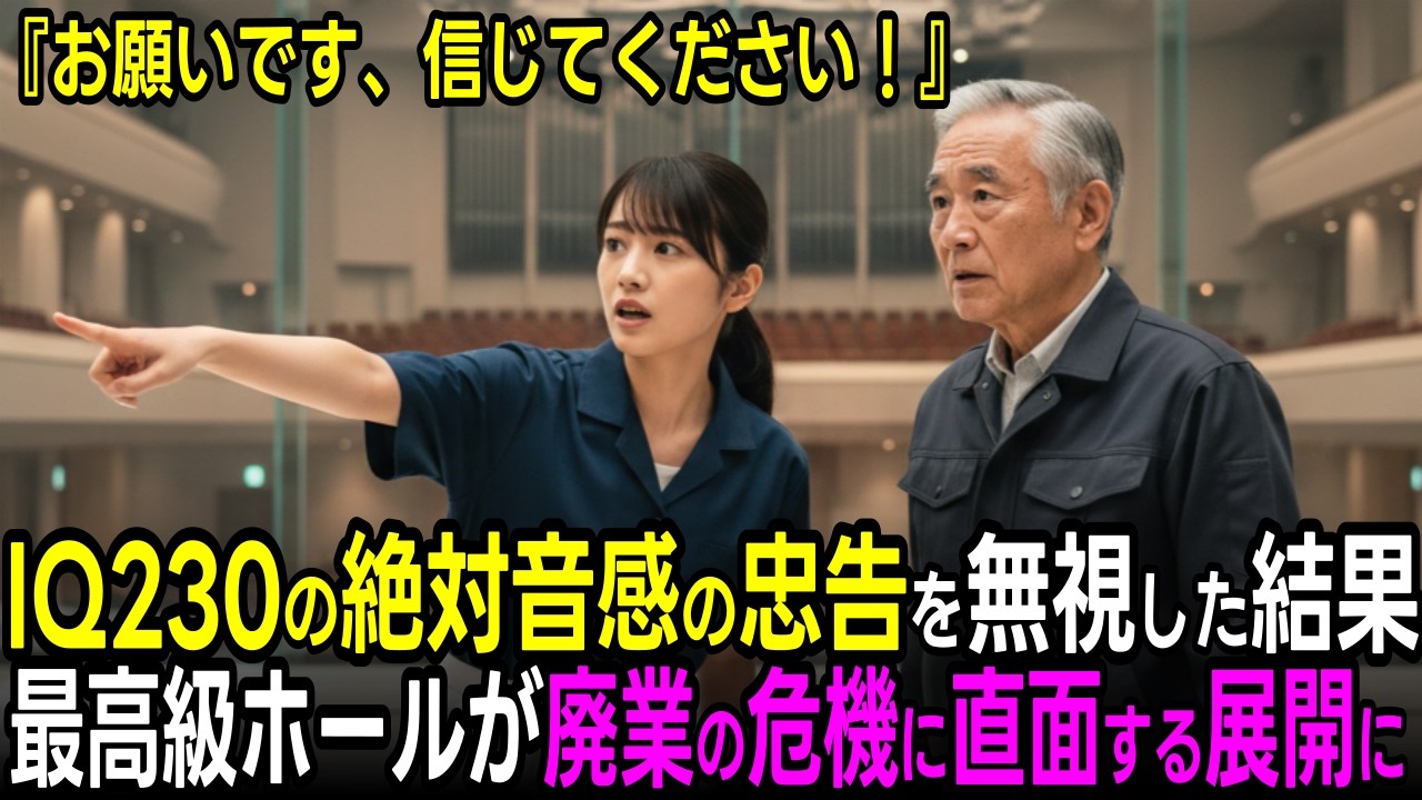 高級ホールの清掃バイトを侮辱したエリート建築家、わずか一夜でIQ230の天才と発覚し全劇場を出入り禁止になる羽目に