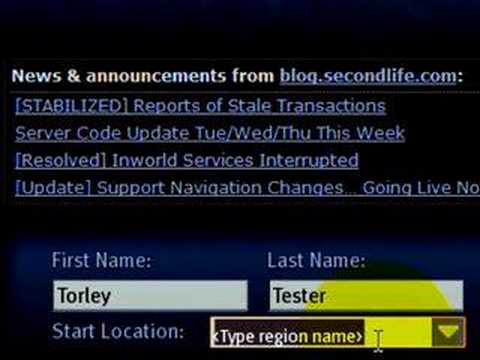 Changing your login location - Second Life Video TuTORial QU