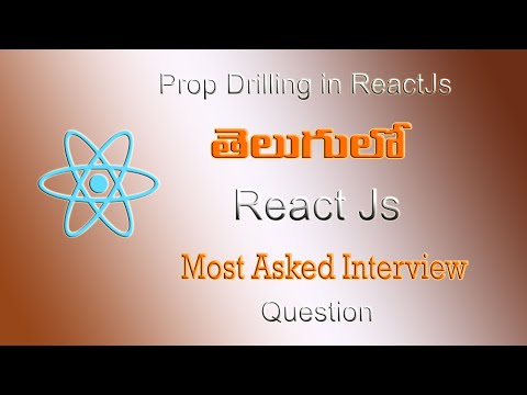 Prop Drilling in React JS in Telugu | Understand Prop Drilling in React in Telugu | #2023
