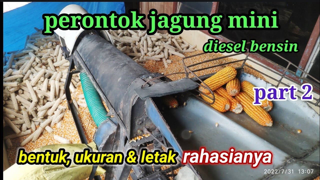 perontok jagung mini janggel utuh