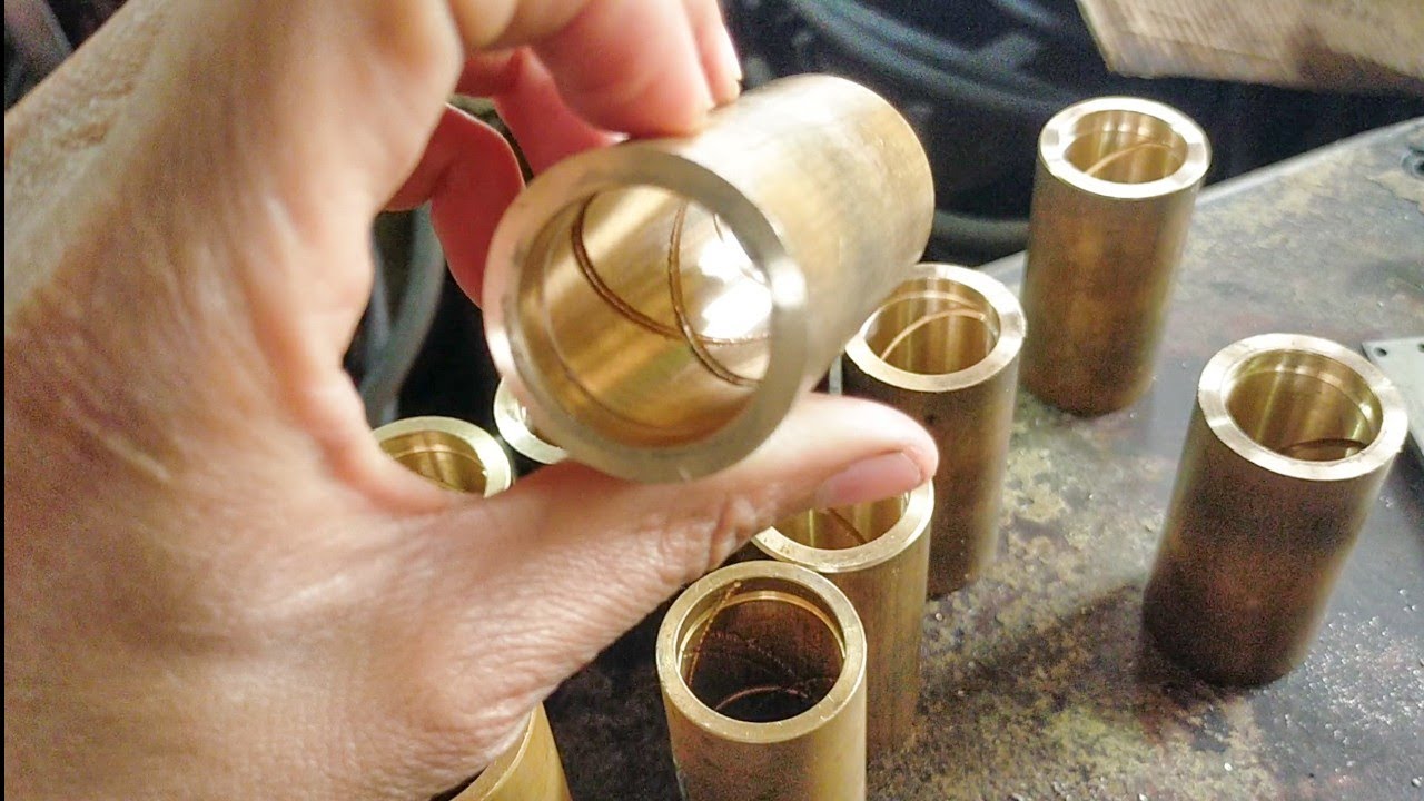 oil grooves in bush on Lathe YouTube
