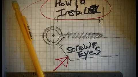 How to Install Screw Eyes Quick tips!