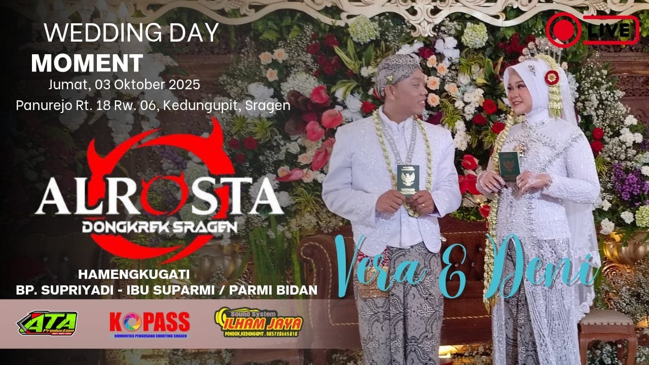Live ALROSTA Dongkrek || Wedding Vera & Deni || IlhamJaya  Audio || ATA PRO