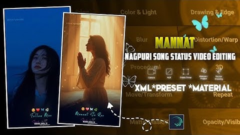 Mannat new Nagpuri Trending sad song status Editing alightmotion #shivamahatoediting #nagpuri_status