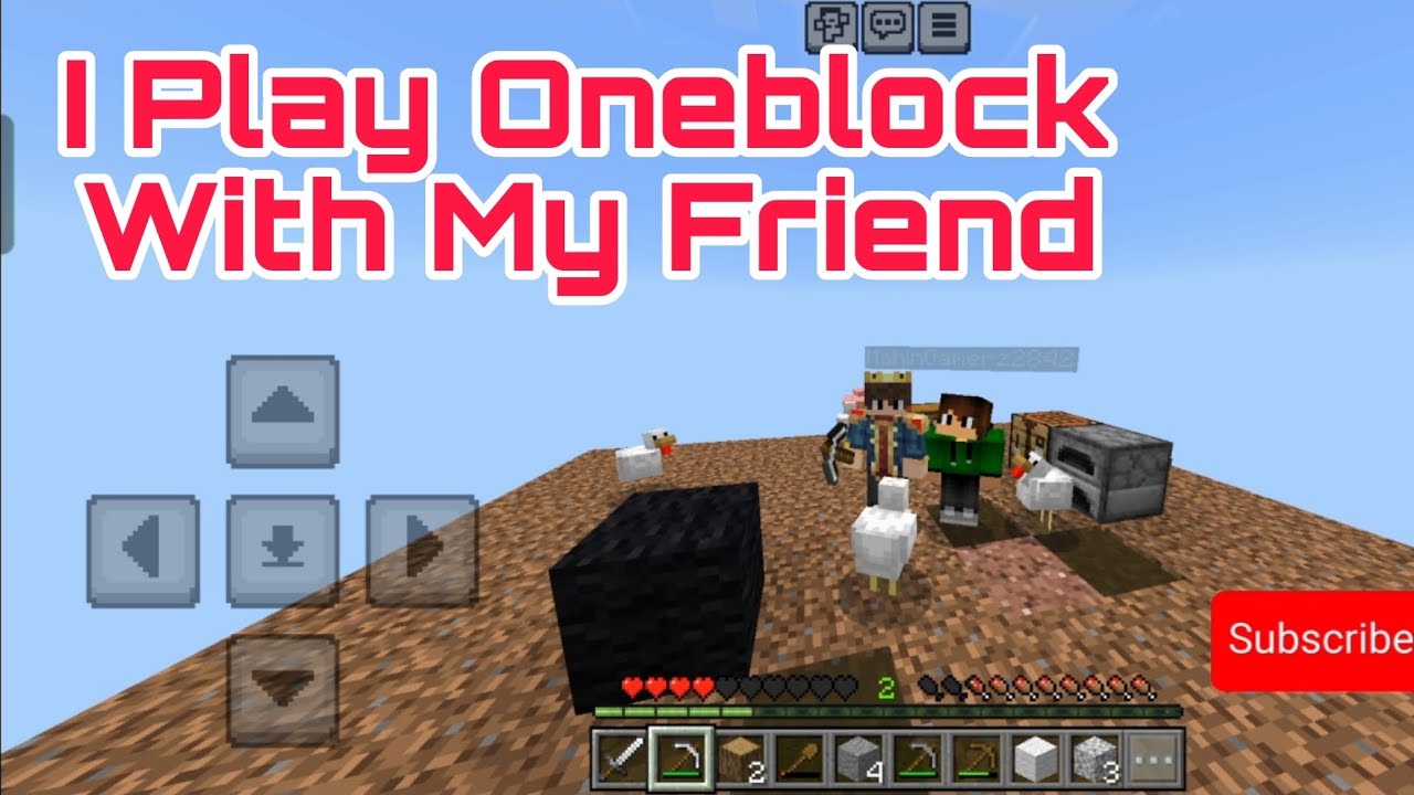 I PLAY ONEBLOCK WITH MY FRIEND - MINECRAFT - YouTube