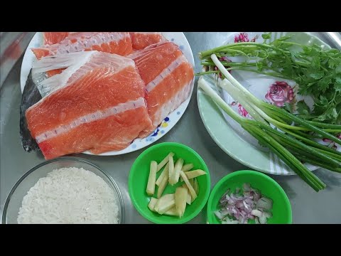 Cách nấu cháo cá hồi - Cách nấu cháo cá hồi không tanh, thơm ngon và bổ dưỡng cho bà mẹ và trẻ sau sinh | Sen hồng TV