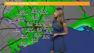 Meteorologist Kim Castro has a timeline of when cooler temperatures and some showers arrive