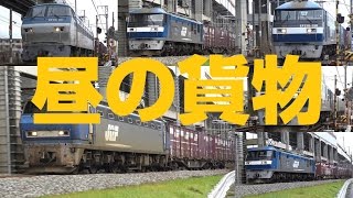 【4K】昼の貨物列車6連発!(5055レ・1057レ・61レ・1051レ・5051レ・1053レ)