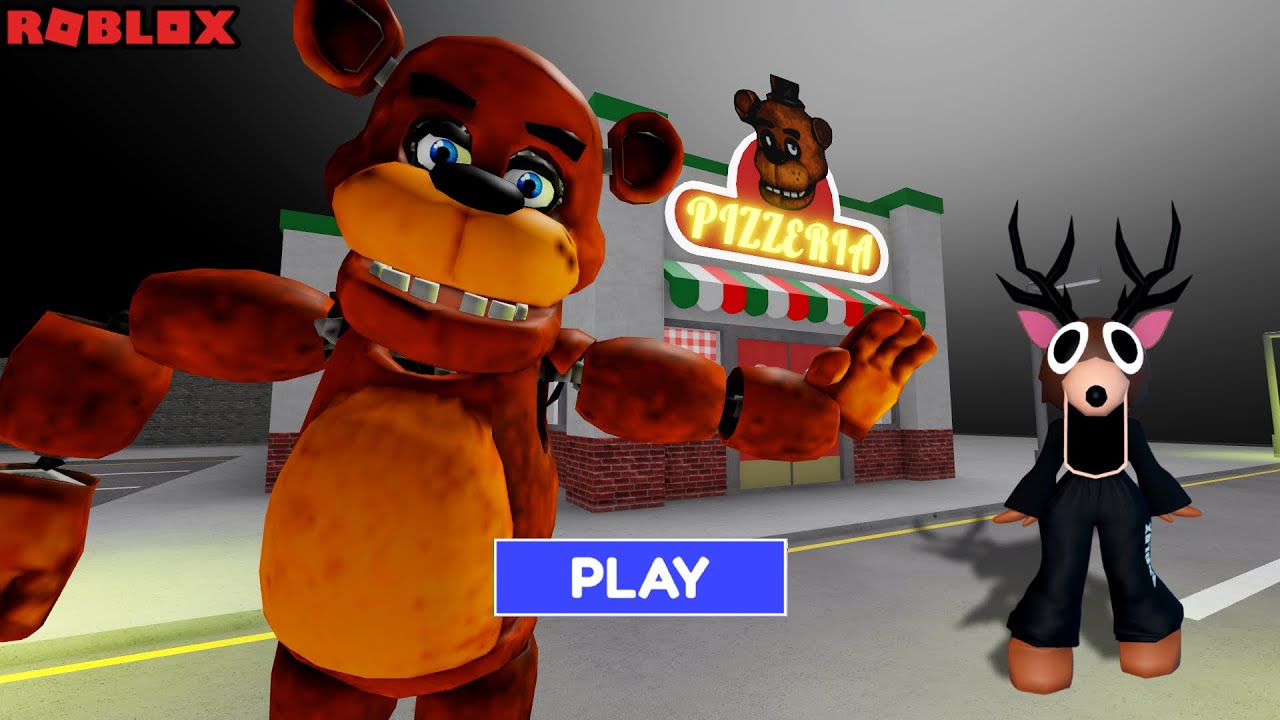 FREDDY'S PIZZERIA RUN! (SCARY OBBY) FNAF 99 NIGHTS DEER ROBLOX
