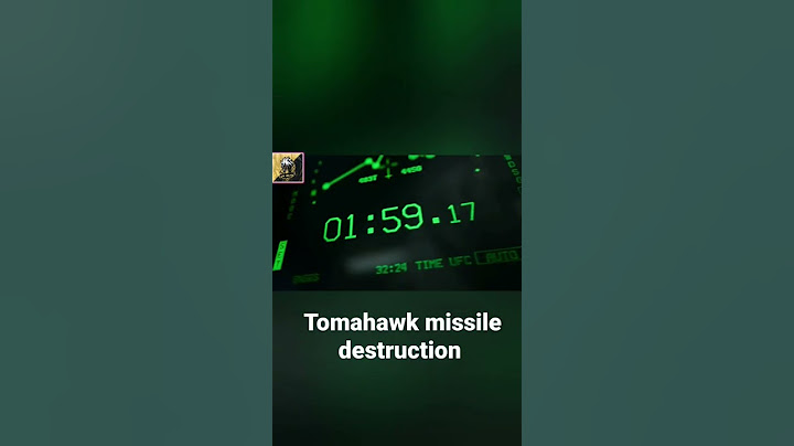 Tomahawk missile destruction