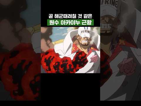 원피스) 곧 해군 때려칠 것 같은 원수 아카이누 근황 #원피스 thumbnail