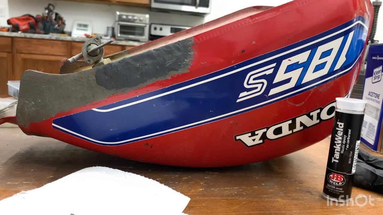 JB Weld TankWeld Steel ATV Gas Tank Repair YouTube