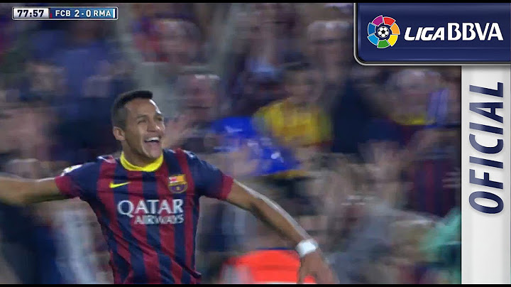 Golazo de Alexis (2-0) en el FC Barcelona - Real Madrid
