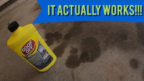 How to remove big oil stains from concrete with one product//It actually works!