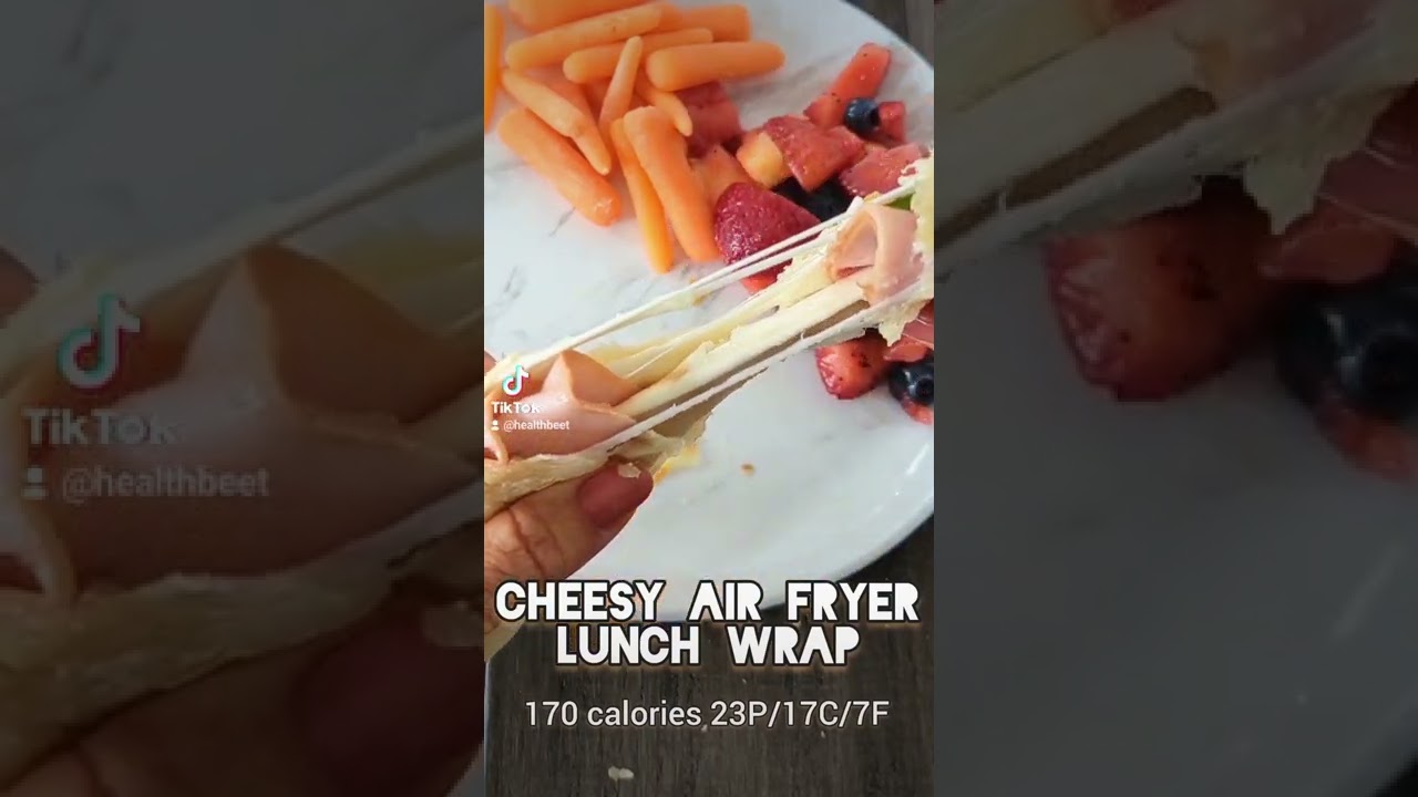 Healthy, Cheesy, Low calorie air fryer lunch wrap – Instant Pot Teacher