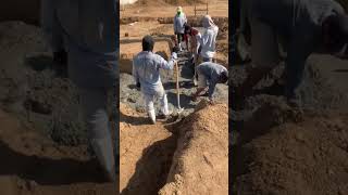 🏗️Pouring a 2-inch thick concrete slab, part 2 #construction #architecture #concrete