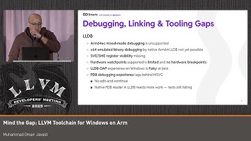 2025 US LLVM Developers Meeting: Mind the Gap: Key Missing Features in the LLVM Toolchain on Windows