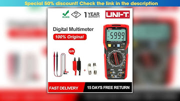 UNIT UT89XD UT89X True RMS Multimeter Digital Professional Electrical Tester NCV Diode Temperature