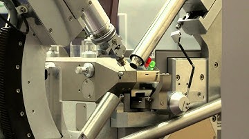 David shooting X-rays at a protein crystal