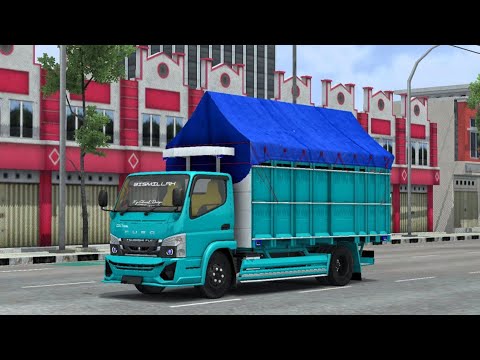 MOD BUSSID TRUCK CANTER HEREX TERBARU❗SHARE LIVERY POLOS TRUK CANTER ONE TIME BAY ALF || TRUK OLENG 