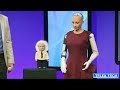 SOPHIA robot meets brother Einstein